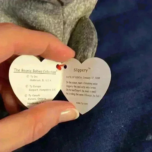 Ty Beanie Baby Slippery - Picture 2 of 4